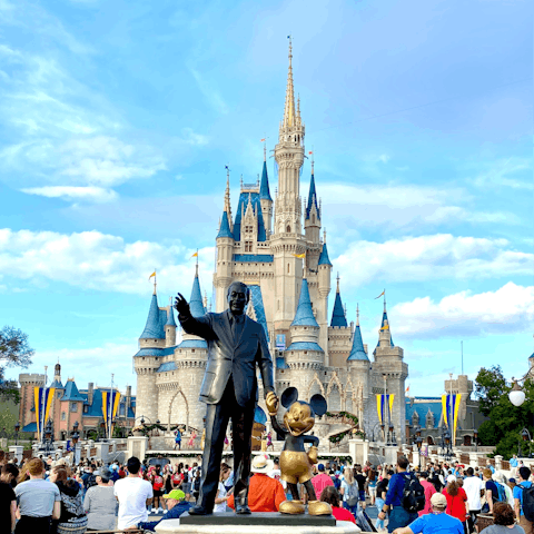 Soak up the magic of Disney, just twenty-five minutes away by car