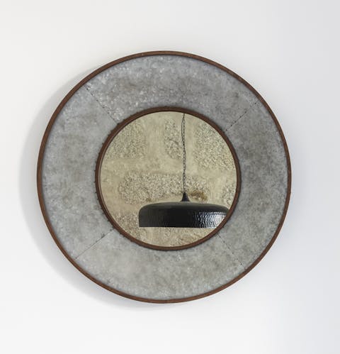 The circular mirror