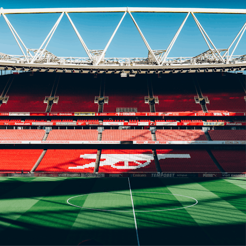 Cheer on Arsenal at Emirates Stadium, twenty minutes away