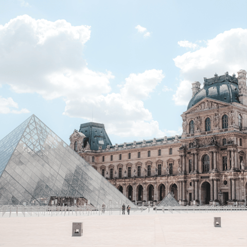 Wander through centuries of art at the Louvre – just 850 metres away