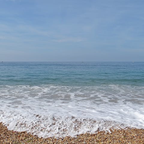 Throw on your sun hat and take the fifteen-minute mosey down to Southbourne Beach