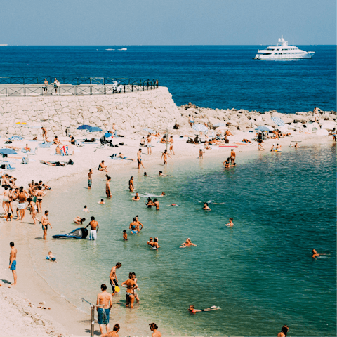 Stay in the heart of Antibes, a short walk from the beach