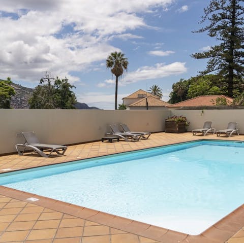 Go for a dip in the communal pool and cool off from the Madeiran sun