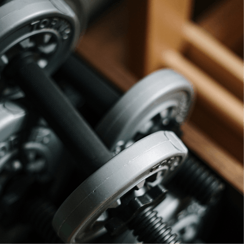 Bank a workout in the shared gym