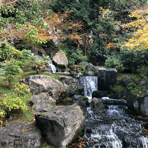 Find your zen at Holland Park, just a ten-minute walk away