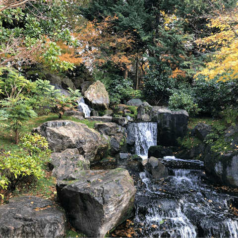 Find your zen at Holland Park, just a ten-minute walk away