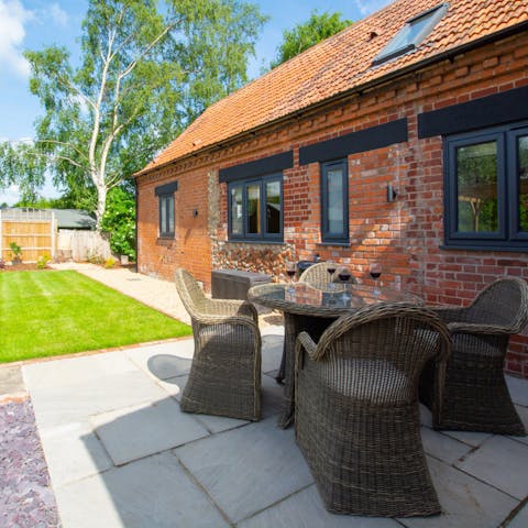 Chill out on the sun terrace and fire up the barbecue