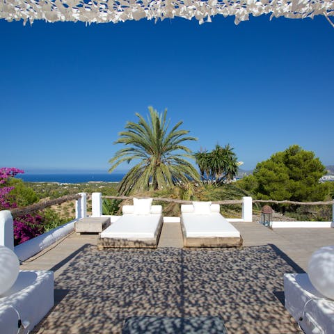 Take in the superb views from the roof terrace