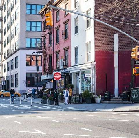 Stay in a historic and artsy location between West Village and Greenwich Village