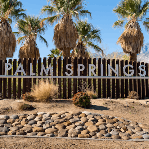 Walk to Palm Canyon Drive’s dining and design district