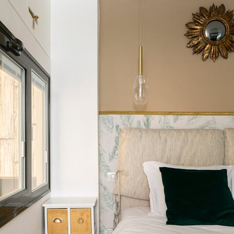 The soothing colour palette