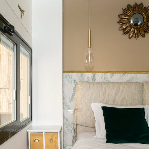 The soothing colour palette