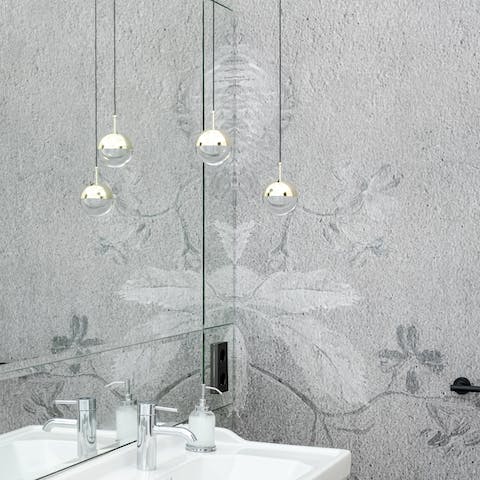 The elegant bathrooms