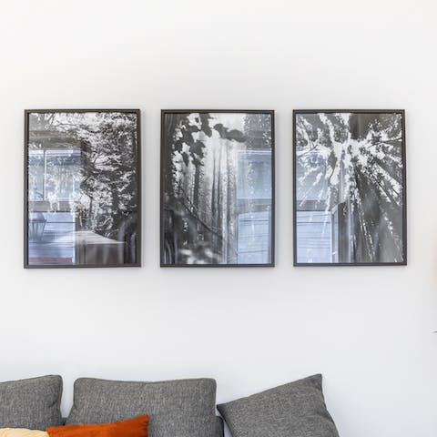 This abstract print trio