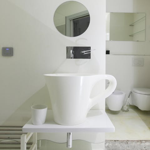 The unique bathroom sinks
