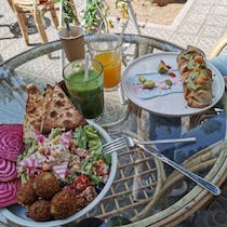 Eat brunch outside at Brunch & Cake by The Sea