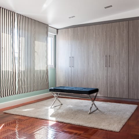 The light and space in the bedrooms