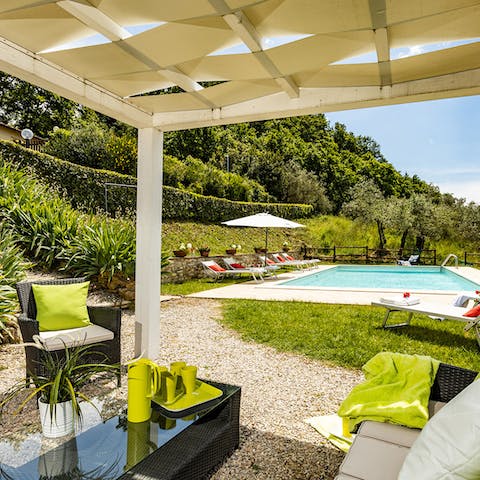Retreat to a number of comfy, chill out spots