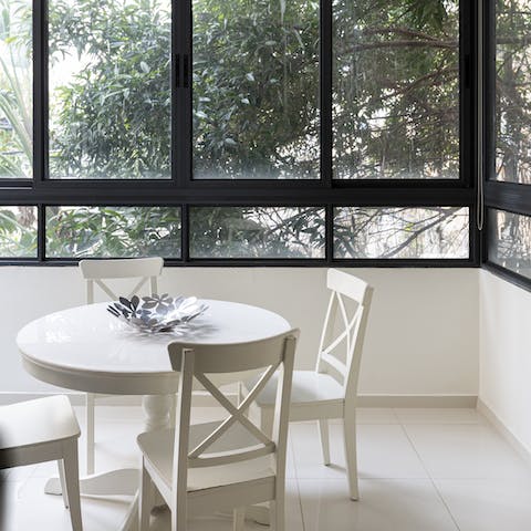 Lots of natural light