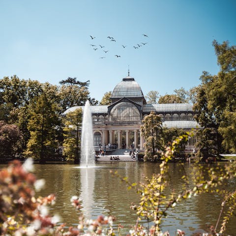 Take a fresh-air-filled stroll around El Retiro Park