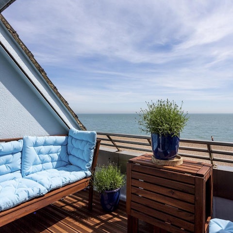 Wake up with a morning coffee here –⁠ on a clear day you can see straight to France