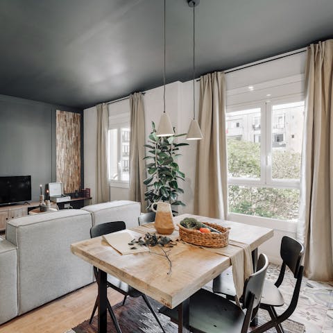 Dine in or head out to feast on bocadillo del dia in a nearby bar