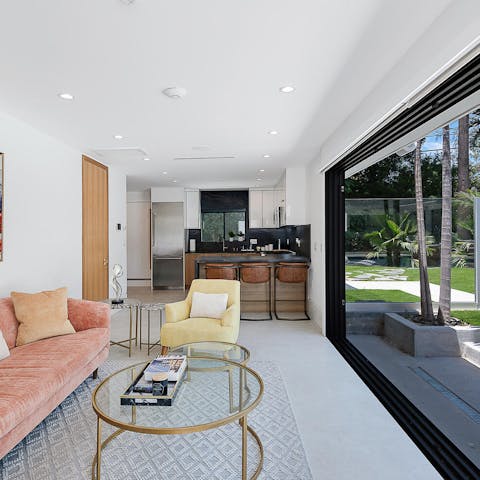 Unwind in the separate guest house for some extra privacy during your stay