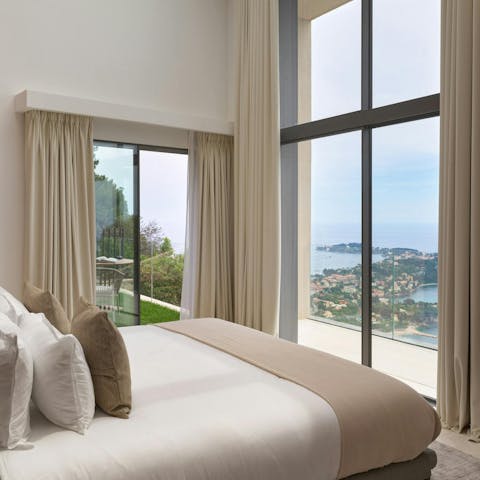 Admire incredible coastal views from the bedrooms