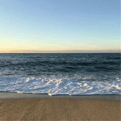 Stroll to Mades Beach, the nearest sandy stretch, 500 metres away