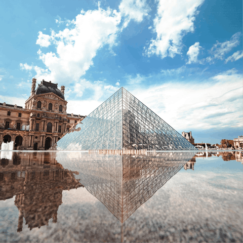 Spend the day at the Louvre, a twenty-minute walk away