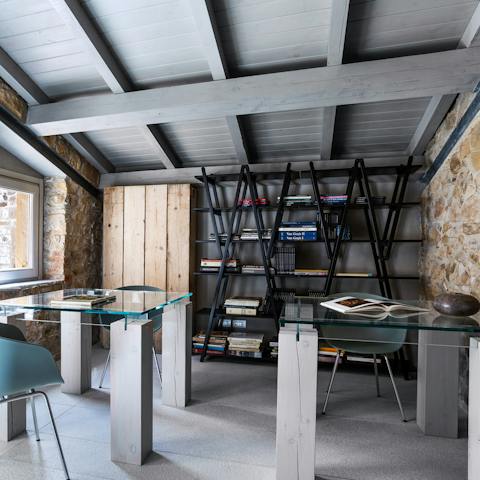 Bring your laptop into the home office and stay professional when you need to get some remote work done