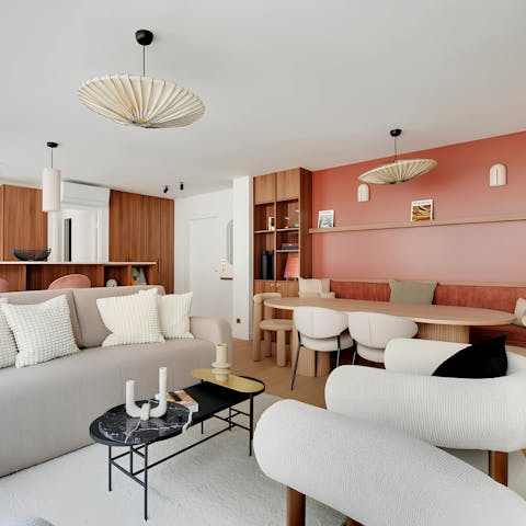 Head home for a cosy evening relaxing on the sofa