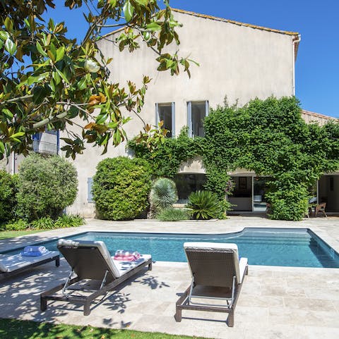 Relax by your private pool