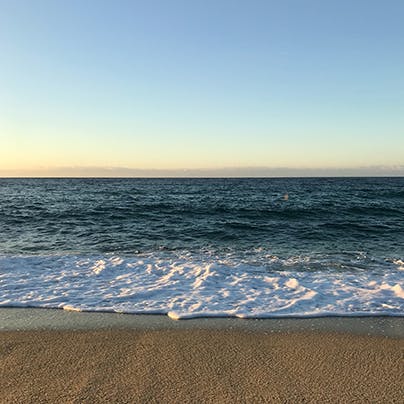 Walk to Meta beach for a splash in the sea