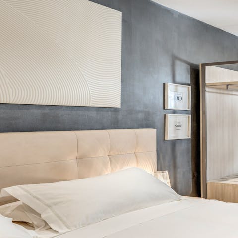 Get a restful night's sleep in the sumptuous bedroom