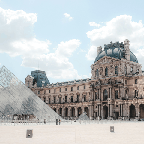 Start your Parisian adventure with a stroll to the Louvre