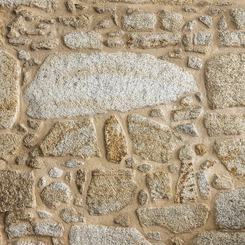 The original stone wall