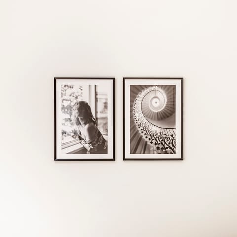 The b&w photo prints