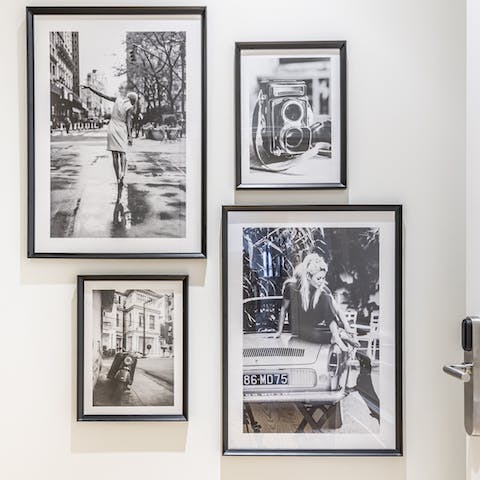 The b&w photo prints