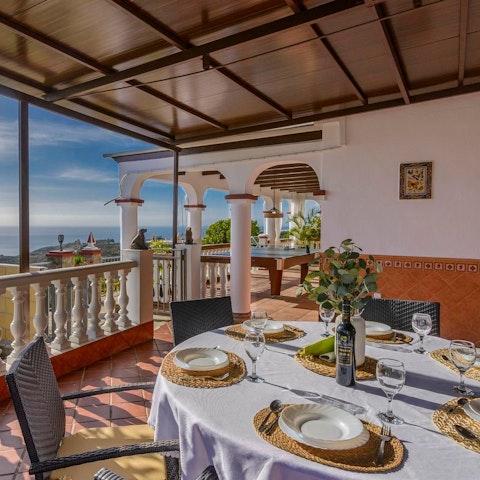 Enjoy a delicious home-cooked meal outside on the patio