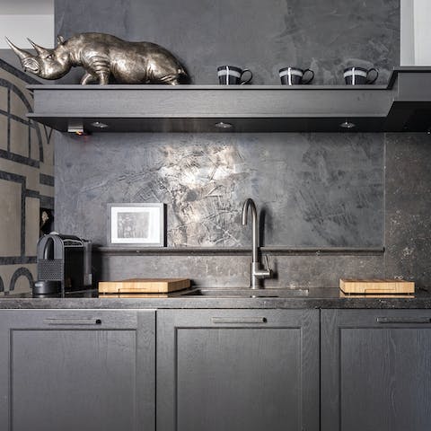 A sleek kitchen