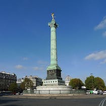 Admire the symbolic Place de la Bastille