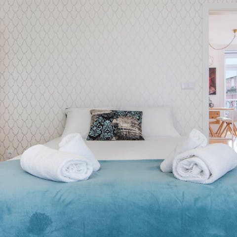 Get a restful night's sleep in the comfy bedrooms