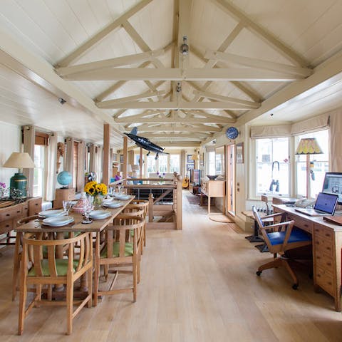 Spread out in the spectacular living space