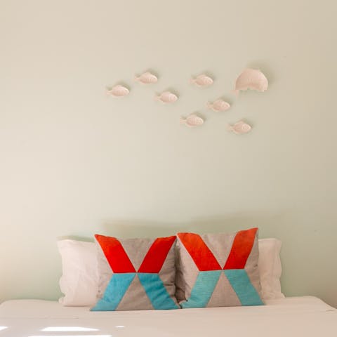 Ceramic fish on the wall