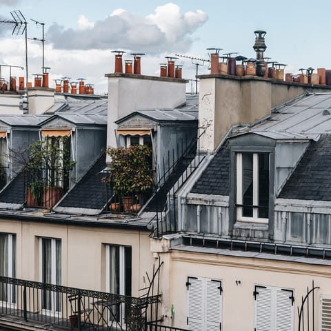 Charming views of the rooftops