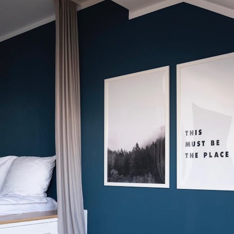 The cool colour palette