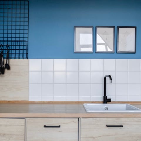A well-equipped kitchen