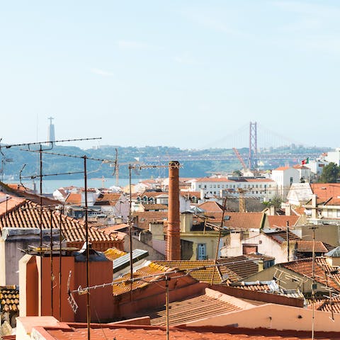 The city view