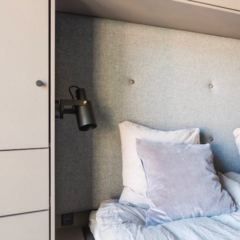 Slip into the luxurious beds for a great night's sleep